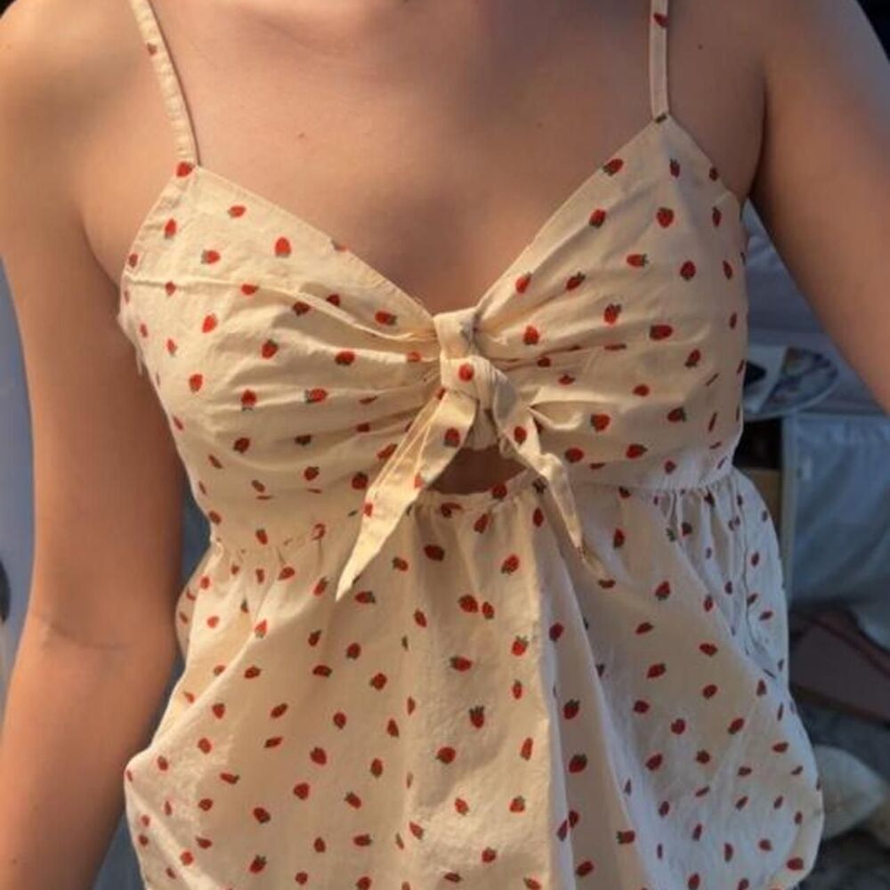 Madewell Women's Cream and Pink Blouse
